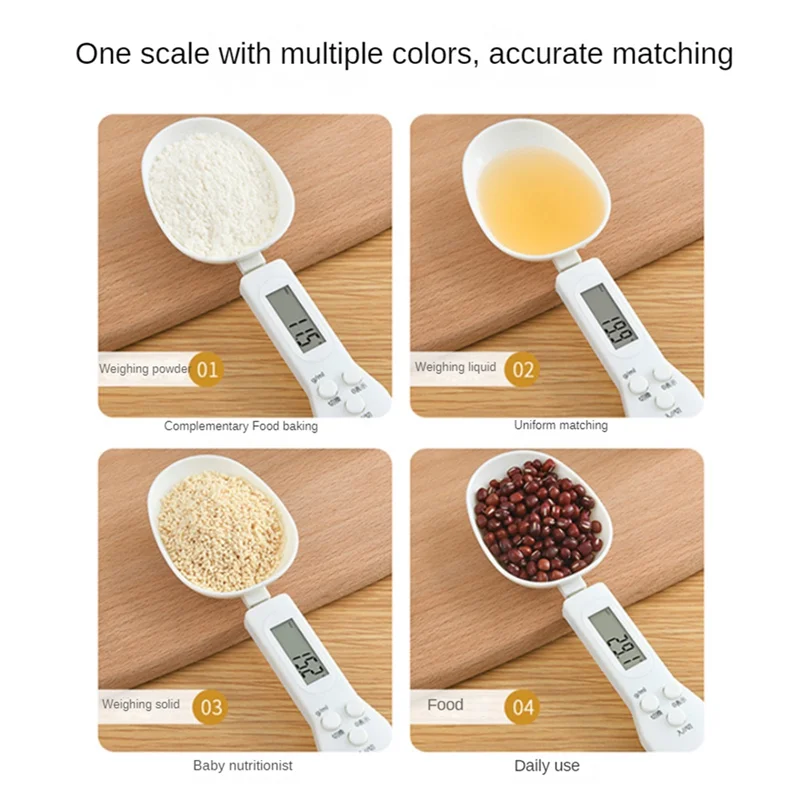 Cuchara Báscula Digital de Cocina – Alta Precisión 0,1g hasta 500g con Pantalla LCD