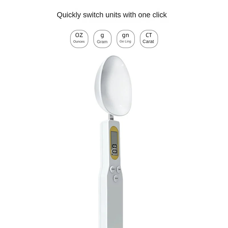 Cuchara Báscula Digital de Cocina – Alta Precisión 0,1g hasta 500g con Pantalla LCD