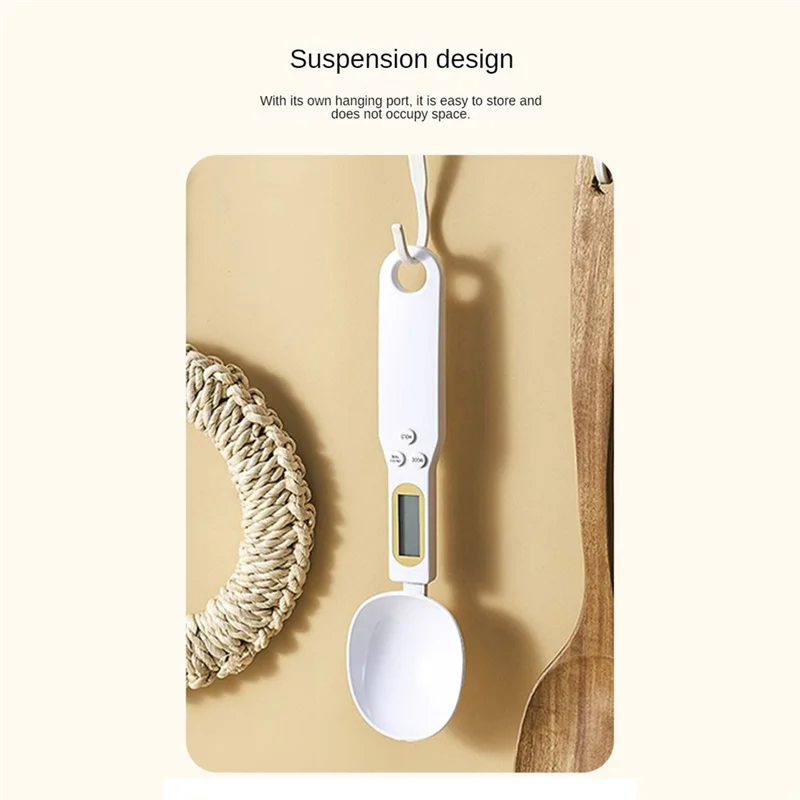 Cuchara Báscula Digital de Cocina – Alta Precisión 0,1g hasta 500g con Pantalla LCD